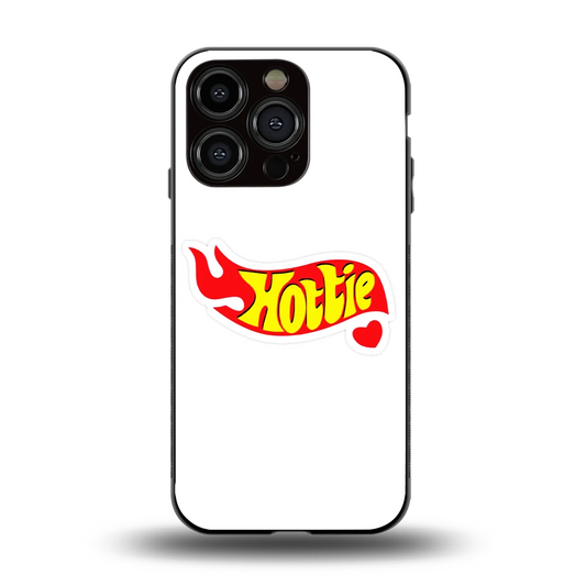 Hottie back phone cover | glass case for iphone 15 pro