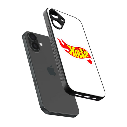 Hottie sleek iphone 16 plus cover with tempered glass back and TPU edges