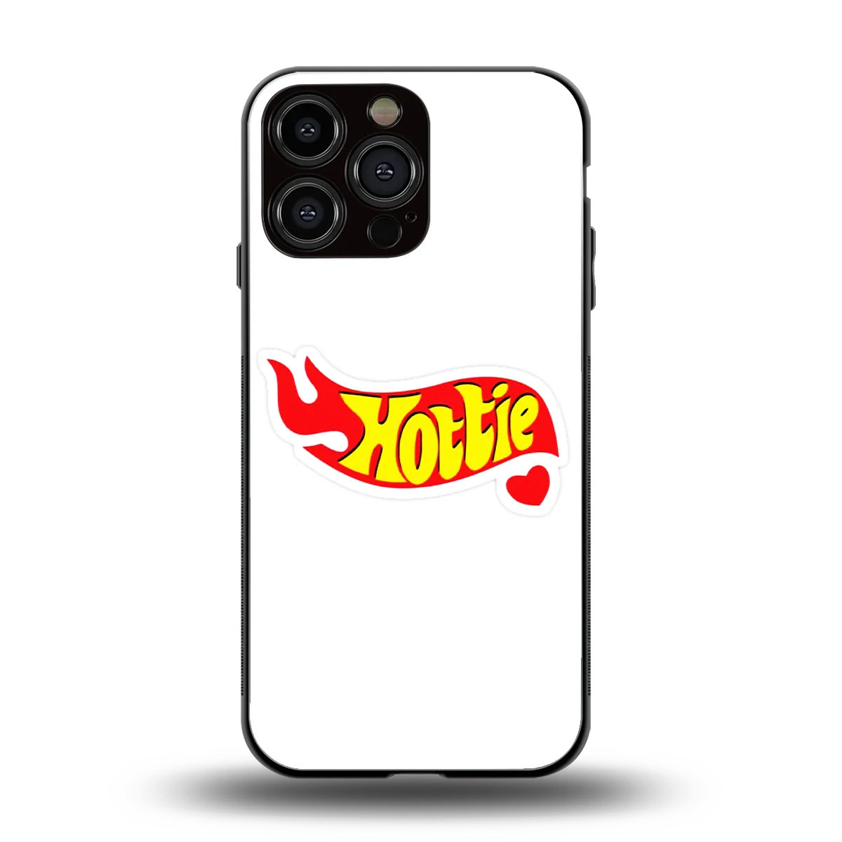 Hottie back phone cover | glass case for iphone 16 pro max