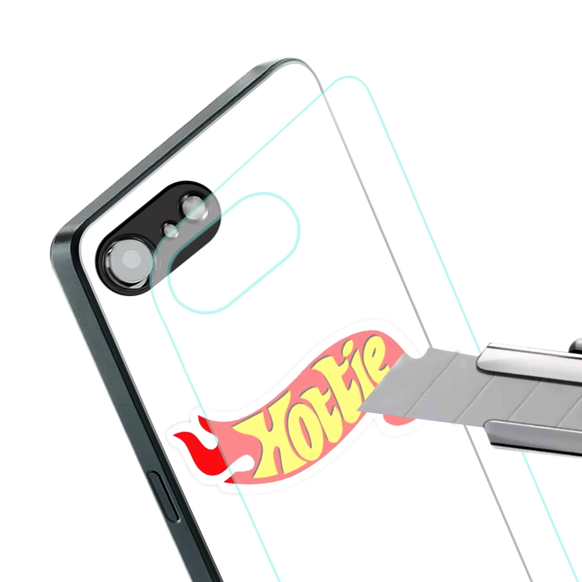 Hottie stylish phone case for iphone 16e | glossy glass and slim fit