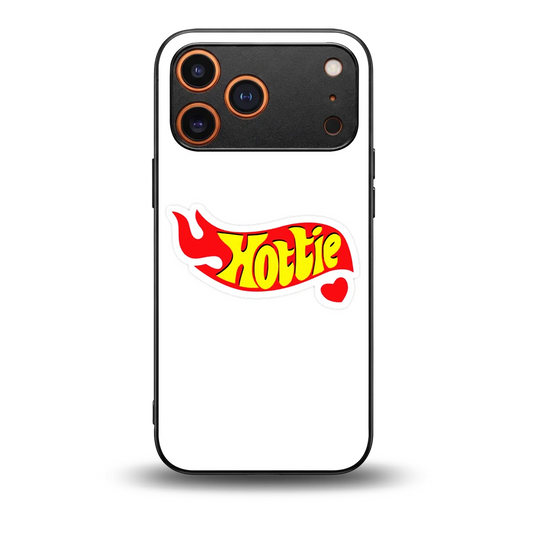 Hottie back phone cover | glass case for iphone 17 pro max