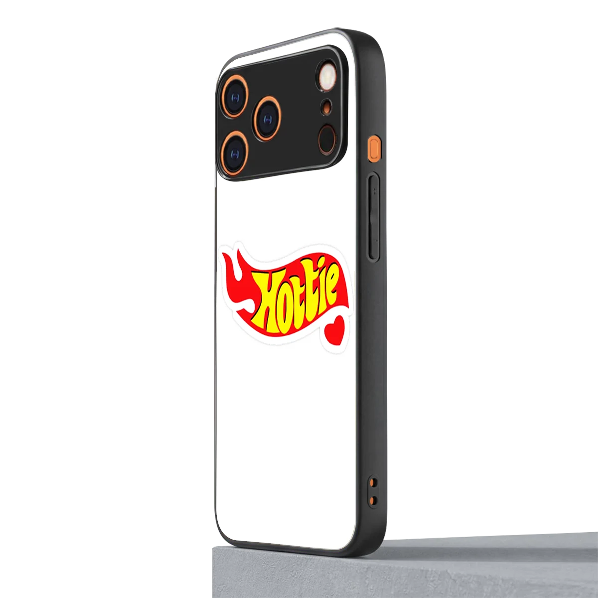 Hottie iphone 17 pro mobile cover | shockproof glass phone case