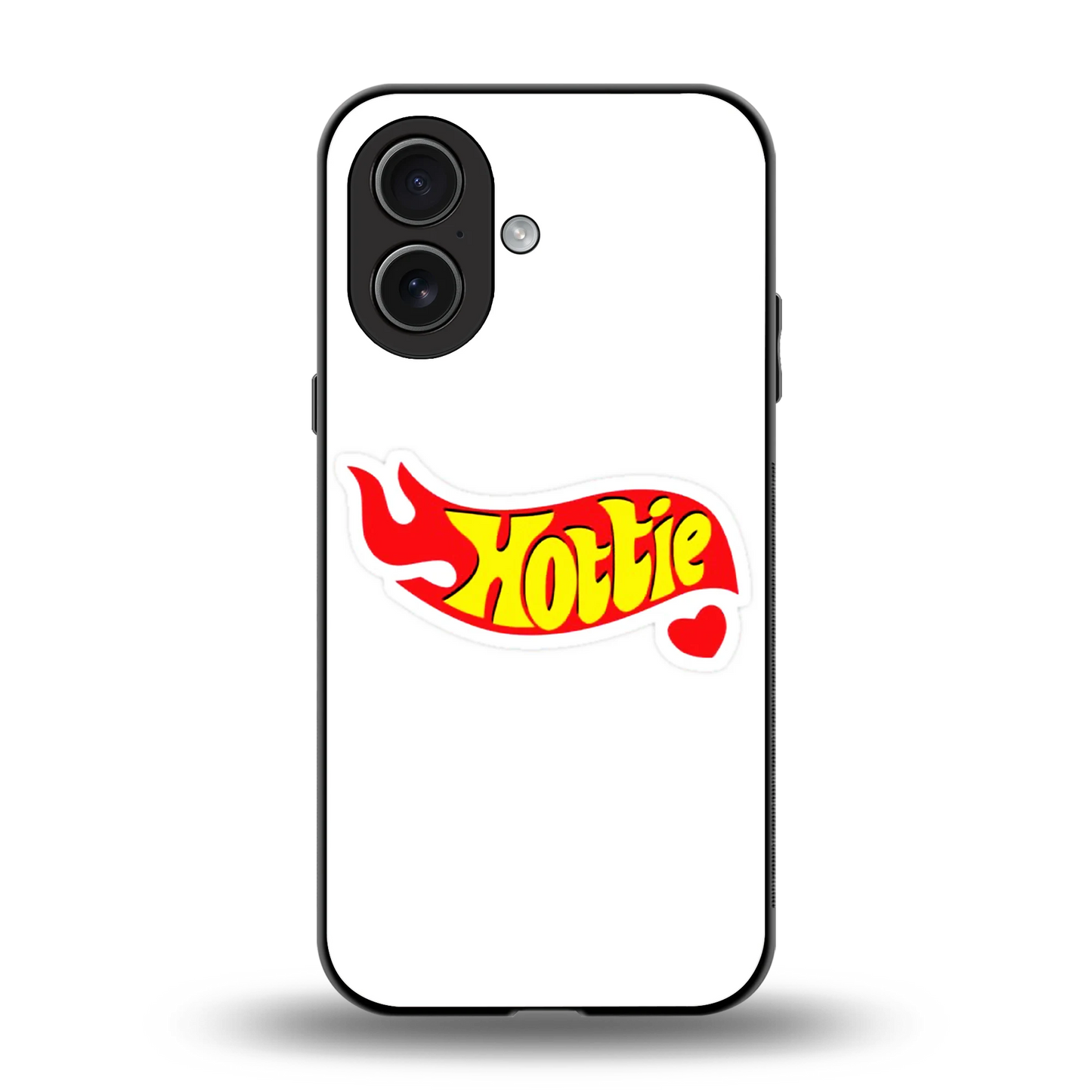 Hottie back phone cover | glass case for iphone 17