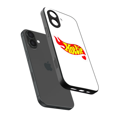 Hottie sleek iphone 17 cover with tempered glass back and TPU edges