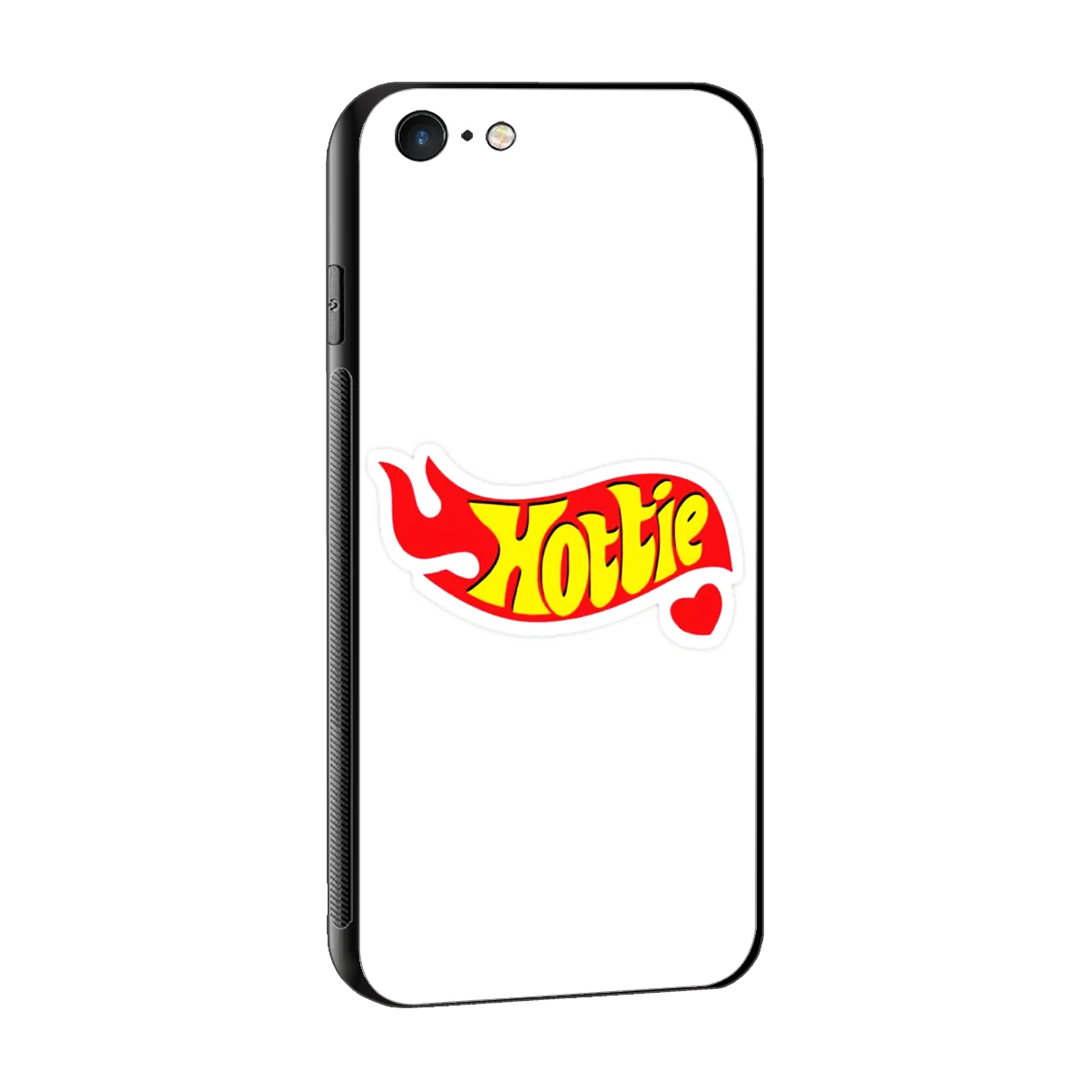 Hottie sleek iphone 6s cover with tempered glass back and TPU edges
