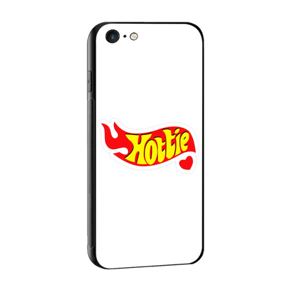 Hottie sleek iphone 6s plus cover with tempered glass back and TPU edges