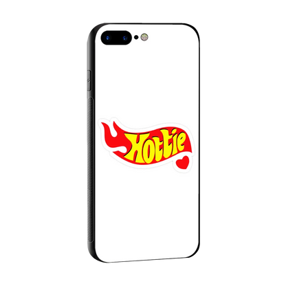 Hottie sleek iphone 8 plus cover with tempered glass back and TPU edges