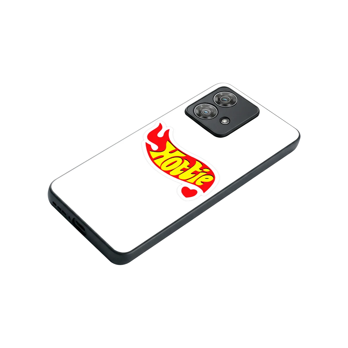 Hottie stylish phone case for motorola edge 40 neo 5g | glossy glass and slim fit