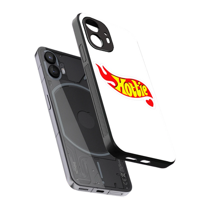 Hottie sleek nothing phone 2 cover with tempered glass back and TPU edges