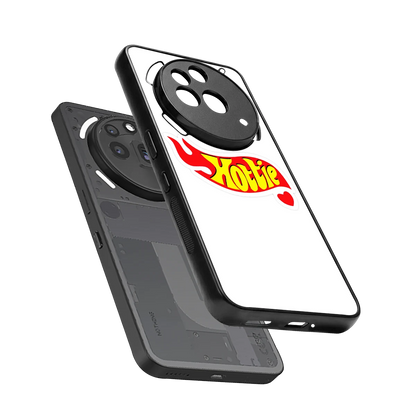 Hottie sleek nothing phone 3a pro cover with tempered glass back and TPU edges