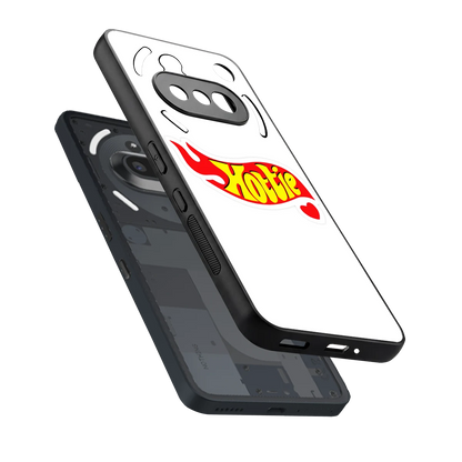 Hottie sleek nothing phone 3a cover with tempered glass back and TPU edges