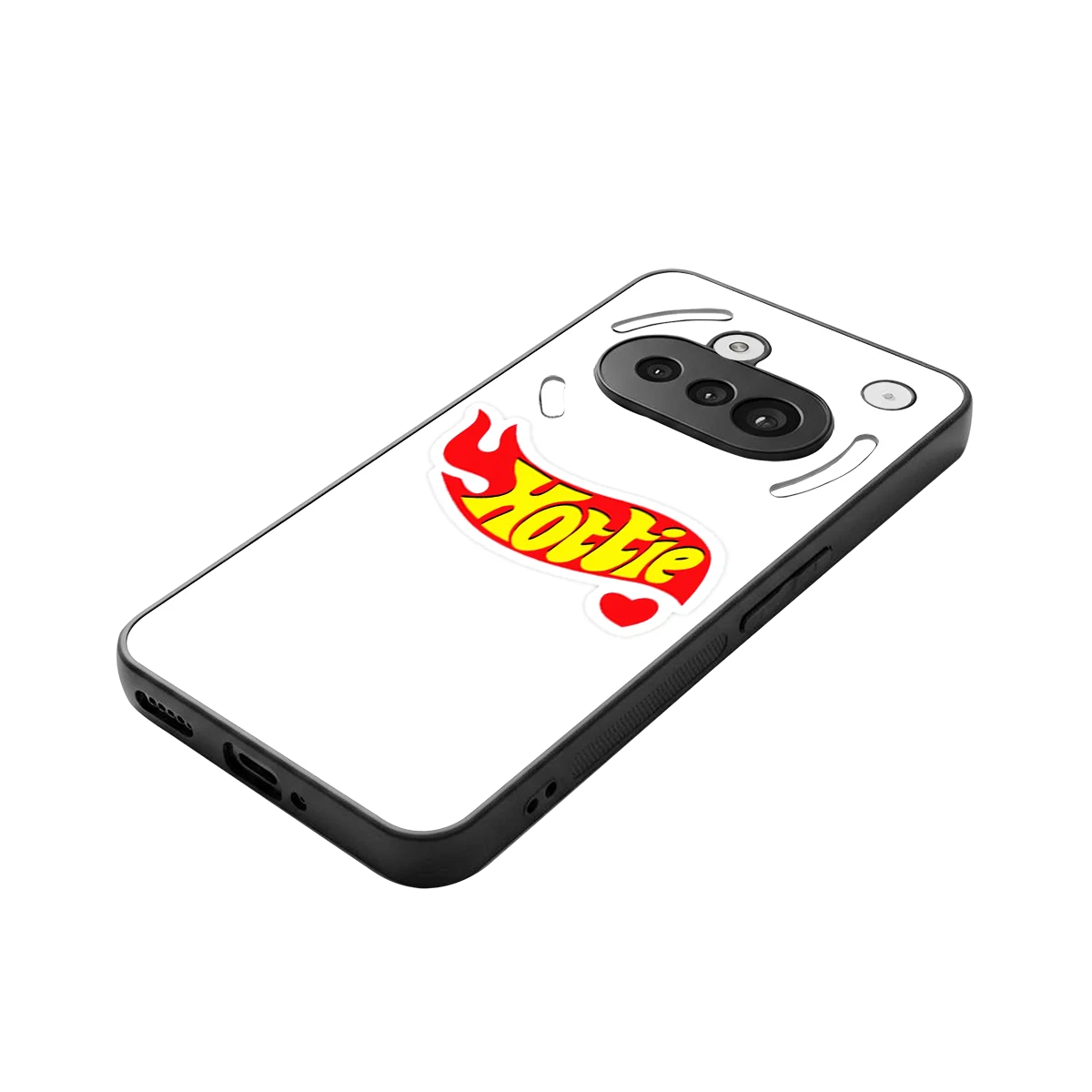 Hottie stylish phone case for nothing phone 3a | glossy glass and slim fit