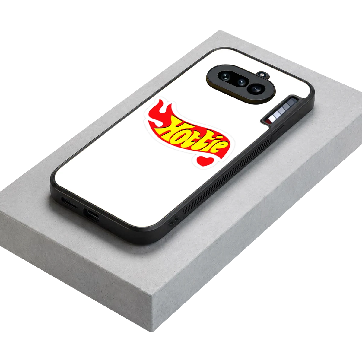 Hottie stylish phone case for nothing phone 4a | glossy glass and slim fit