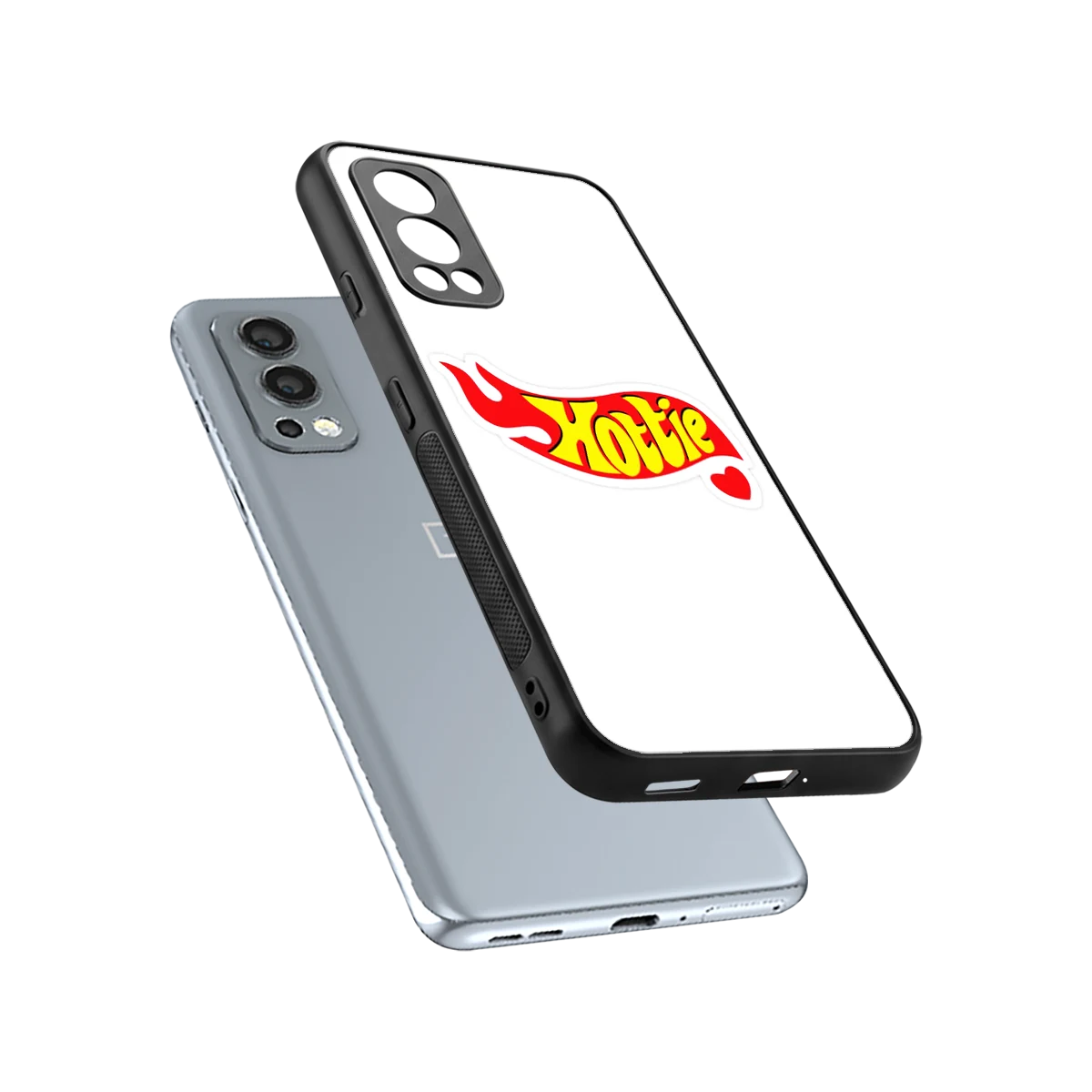 Hottie sleek oneplus nord 2 cover with tempered glass back and TPU edges