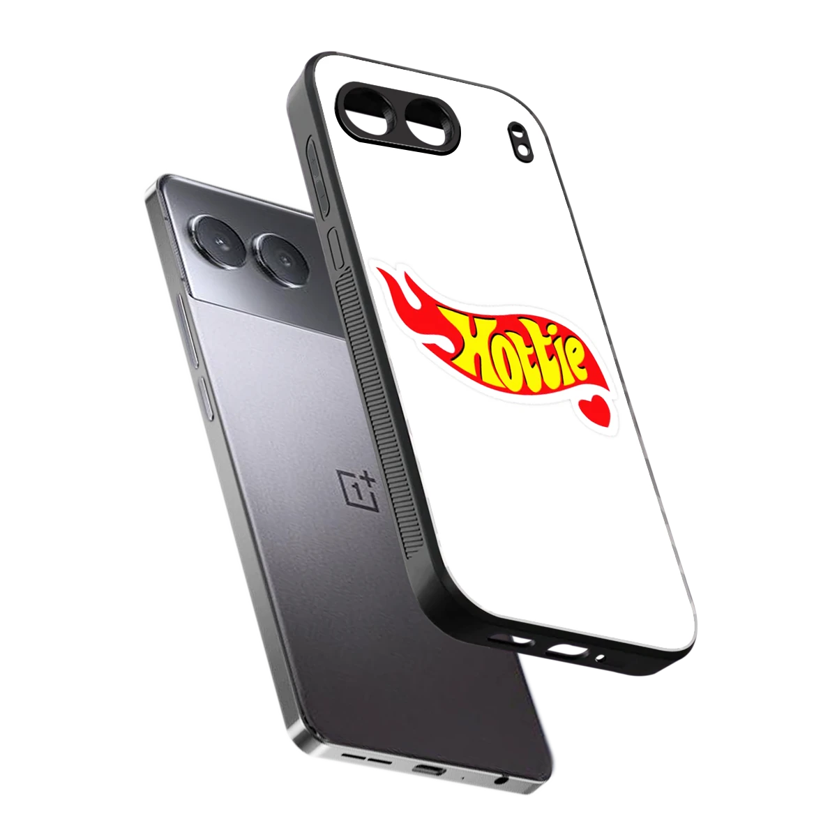 Hottie sleek oneplus nord 4 cover with tempered glass back and TPU edges