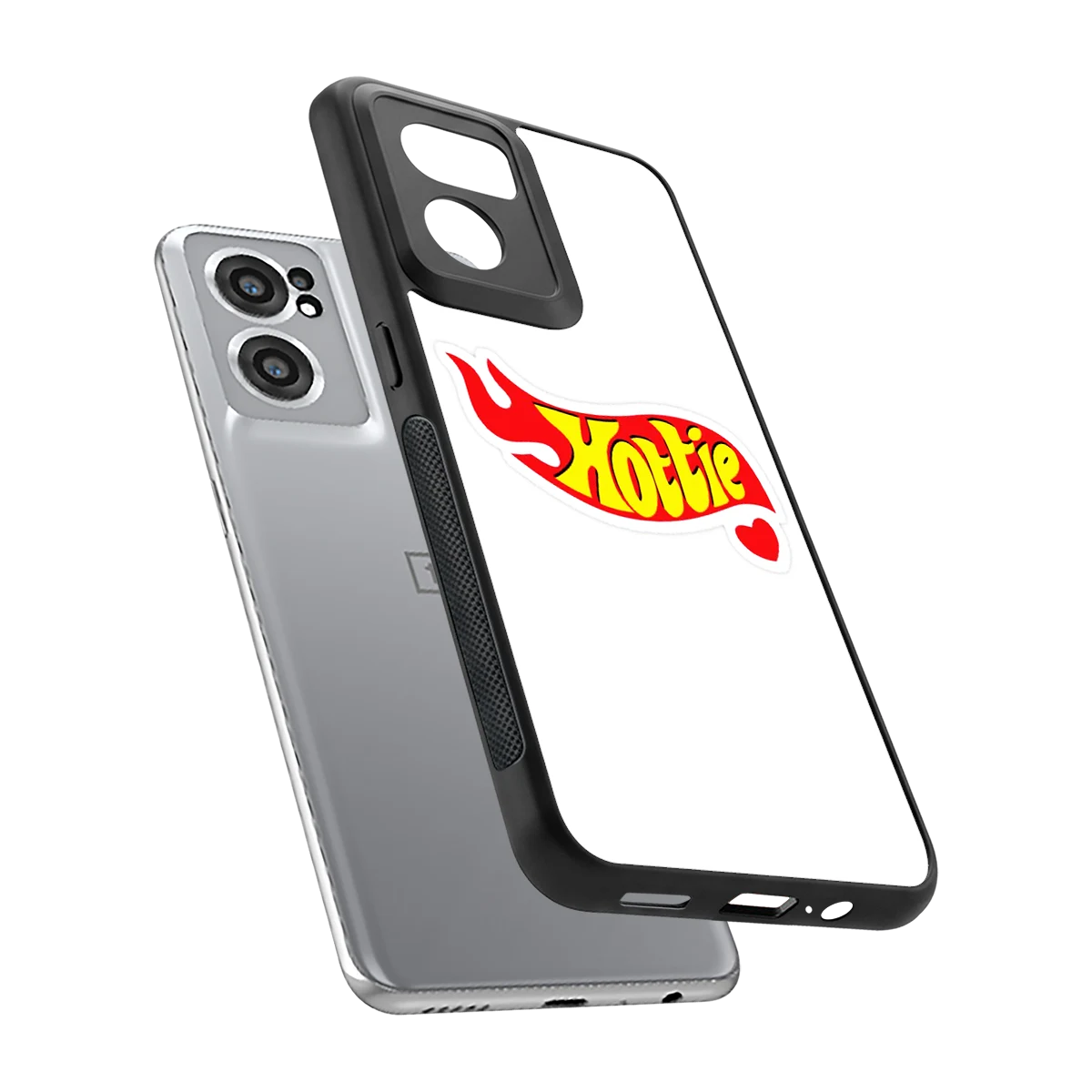 Hottie sleek oneplus nord ce 2 cover with tempered glass back and TPU edges