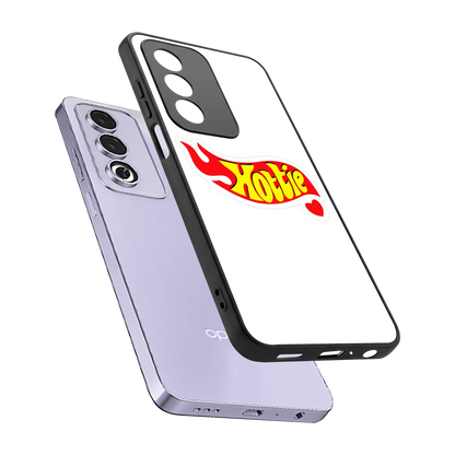 Hottie sleek oppo a3 pro cover with tempered glass back and TPU edges