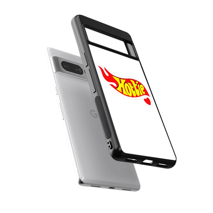 Hottie sleek google pixel 7 pro cover with tempered glass back and TPU edges