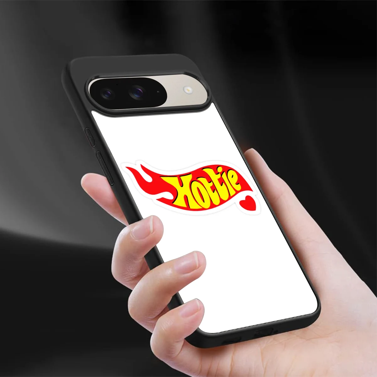 Hottie sleek google pixel 9 cover with tempered glass back and TPU edges