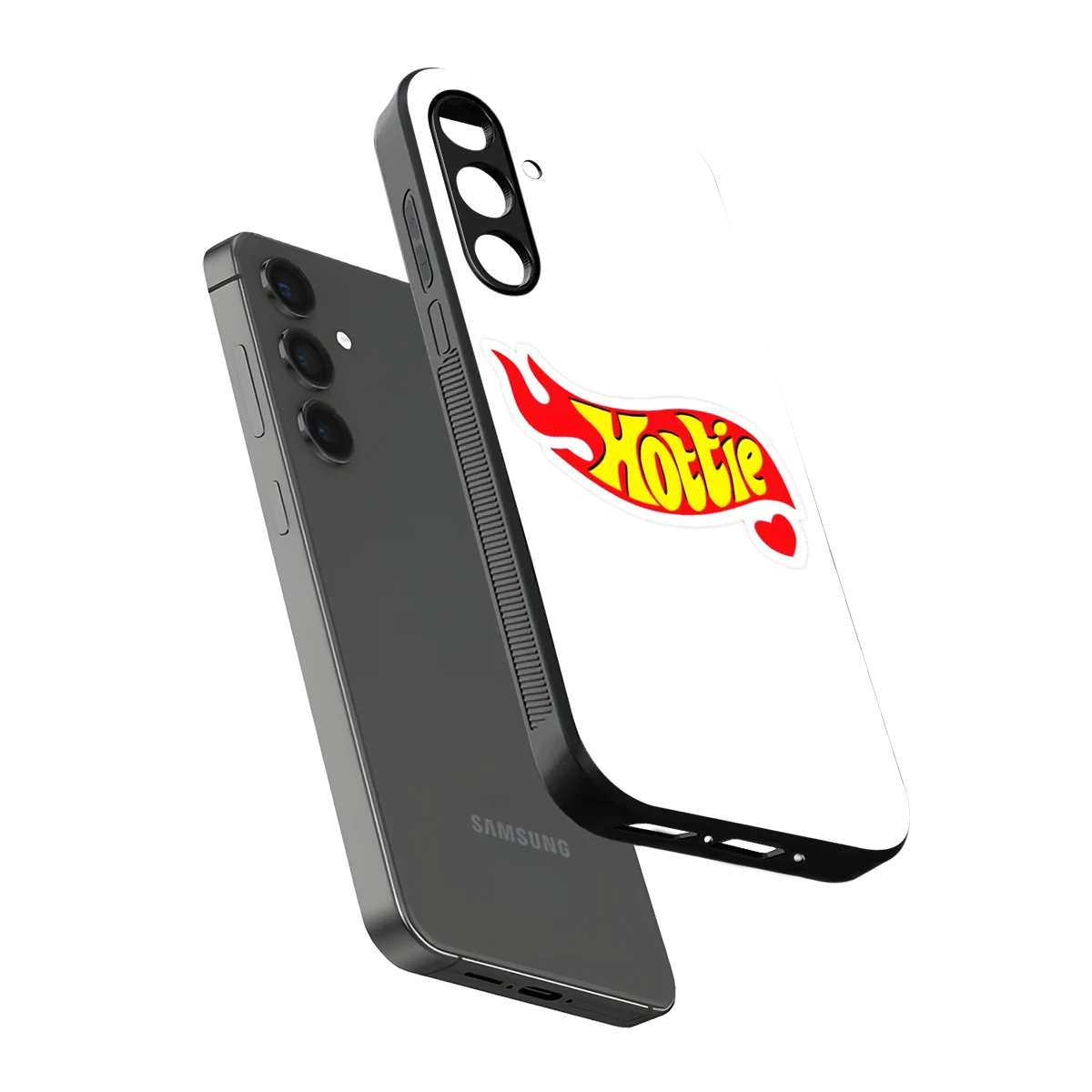 Hottie sleek samsung galaxy a14 5g cover with tempered glass back and TPU edges