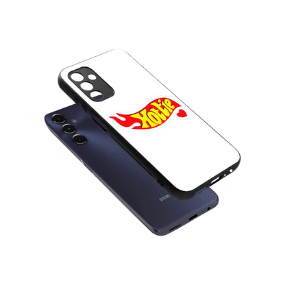 Hottie sleek samsung galaxy m14 5g cover with tempered glass back and TPU edges