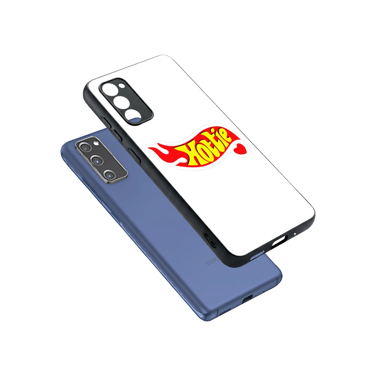 Hottie sleek samsung galaxy s20 fe cover with tempered glass back and TPU edges