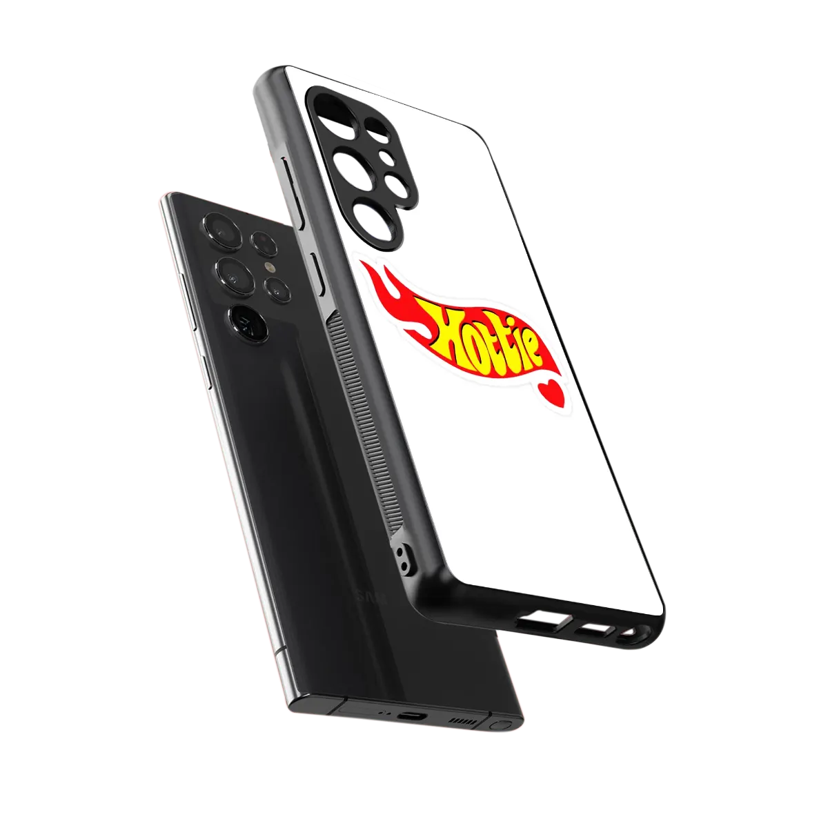 Hottie sleek samsung galaxy s25 ultra cover with tempered glass back and TPU edges
