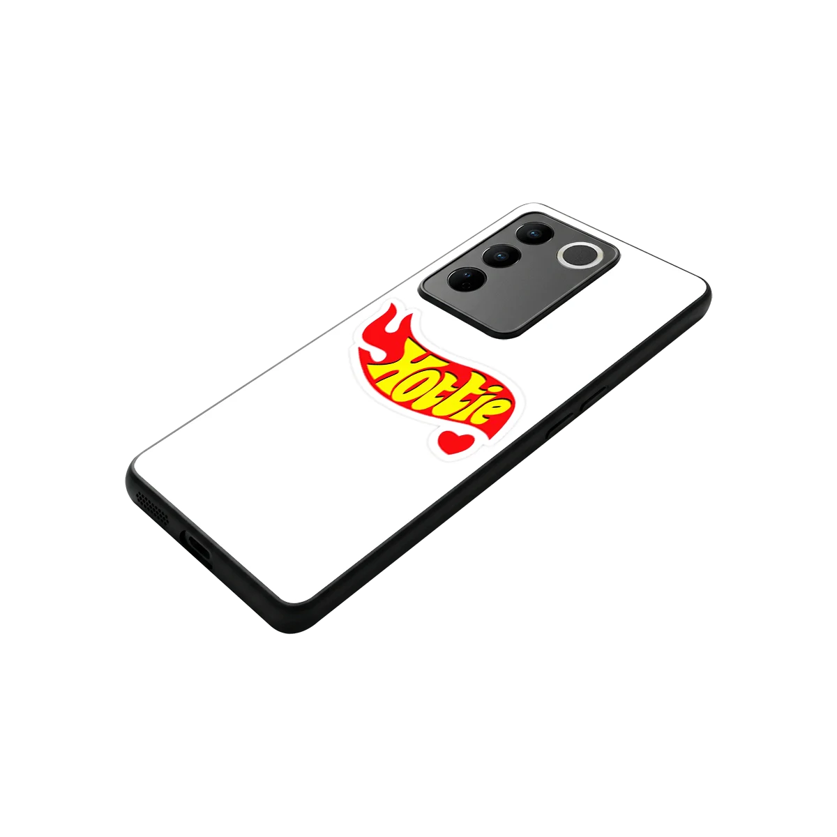 Hottie stylish phone case for vivo v27 5g | glossy glass and slim fit