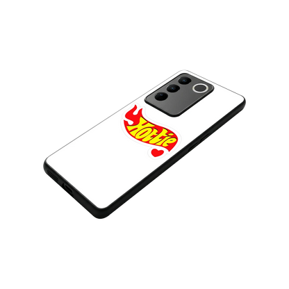 Hottie stylish phone case for vivo v27 5g | glossy glass and slim fit