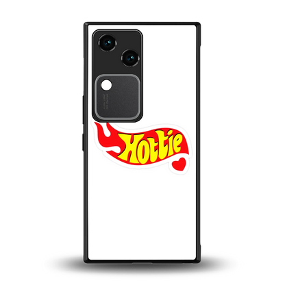 Hottie back phone cover | glass case for vivo v30