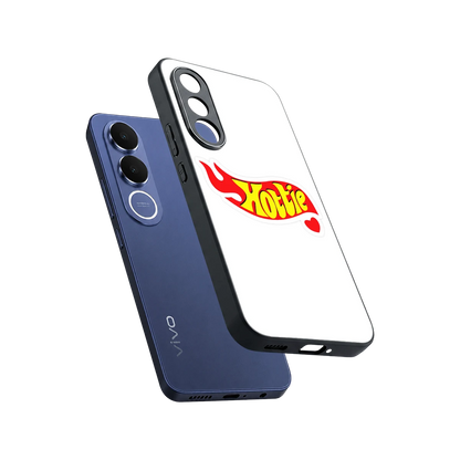Hottie sleek vivo v70 fe cover with tempered glass back and TPU edges
