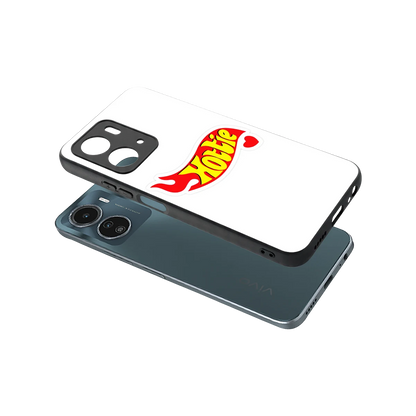 Hottie sleek vivo y16 cover with tempered glass back and TPU edges
