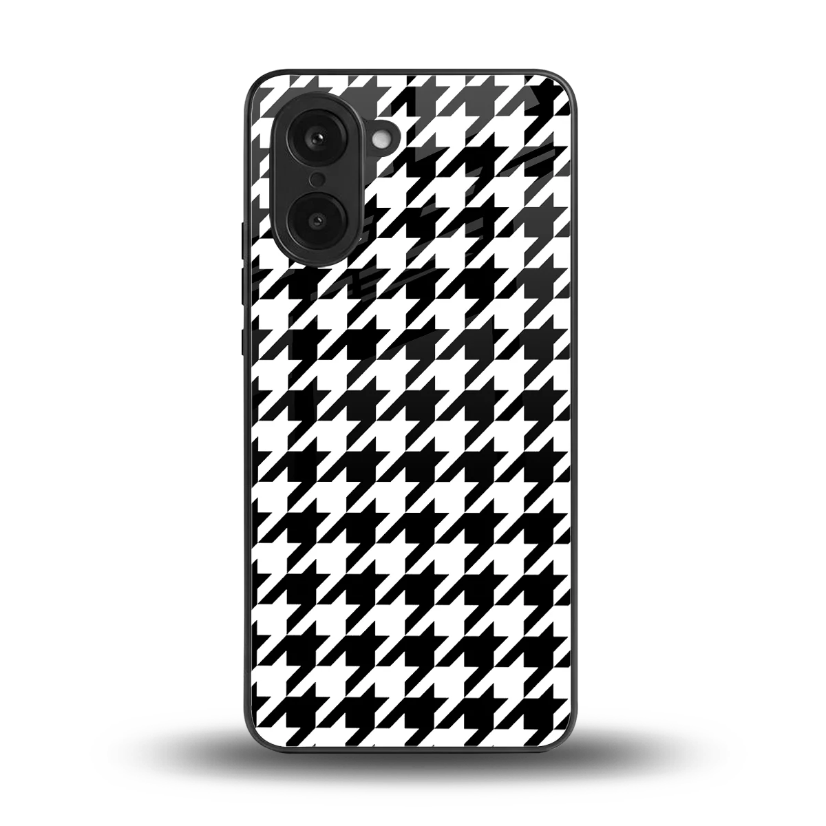 Houndstooth back phone cover | glass case for oneplus nord ce5 5g