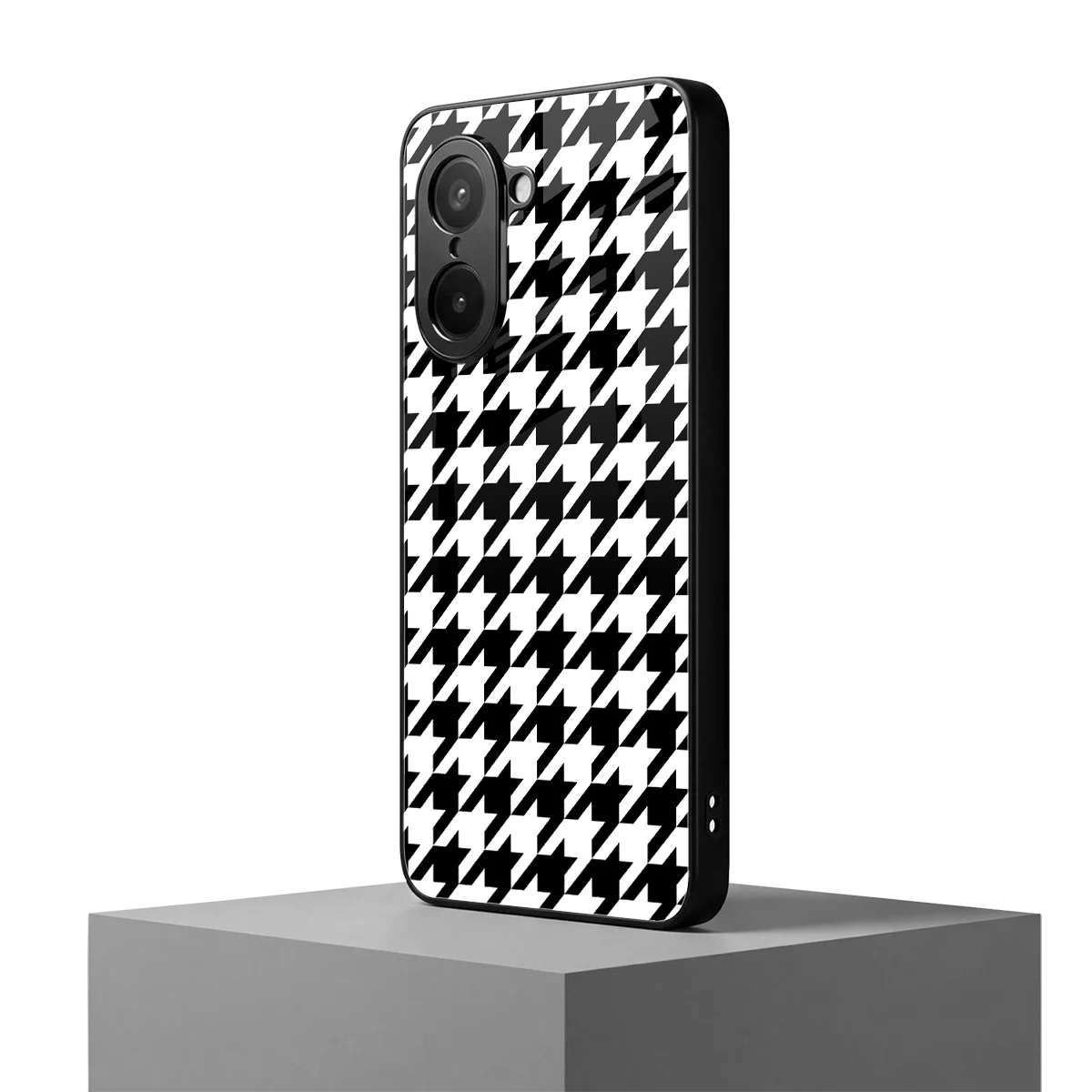 Houndstooth oneplus nord ce5 5g mobile cover | shockproof glass phone case