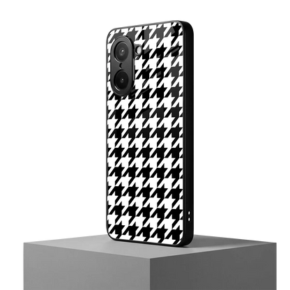 Houndstooth oneplus nord ce5 5g mobile cover | shockproof glass phone case