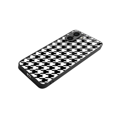 Houndstooth stylish phone case for oneplus nord ce5 5g | glossy glass and slim fit