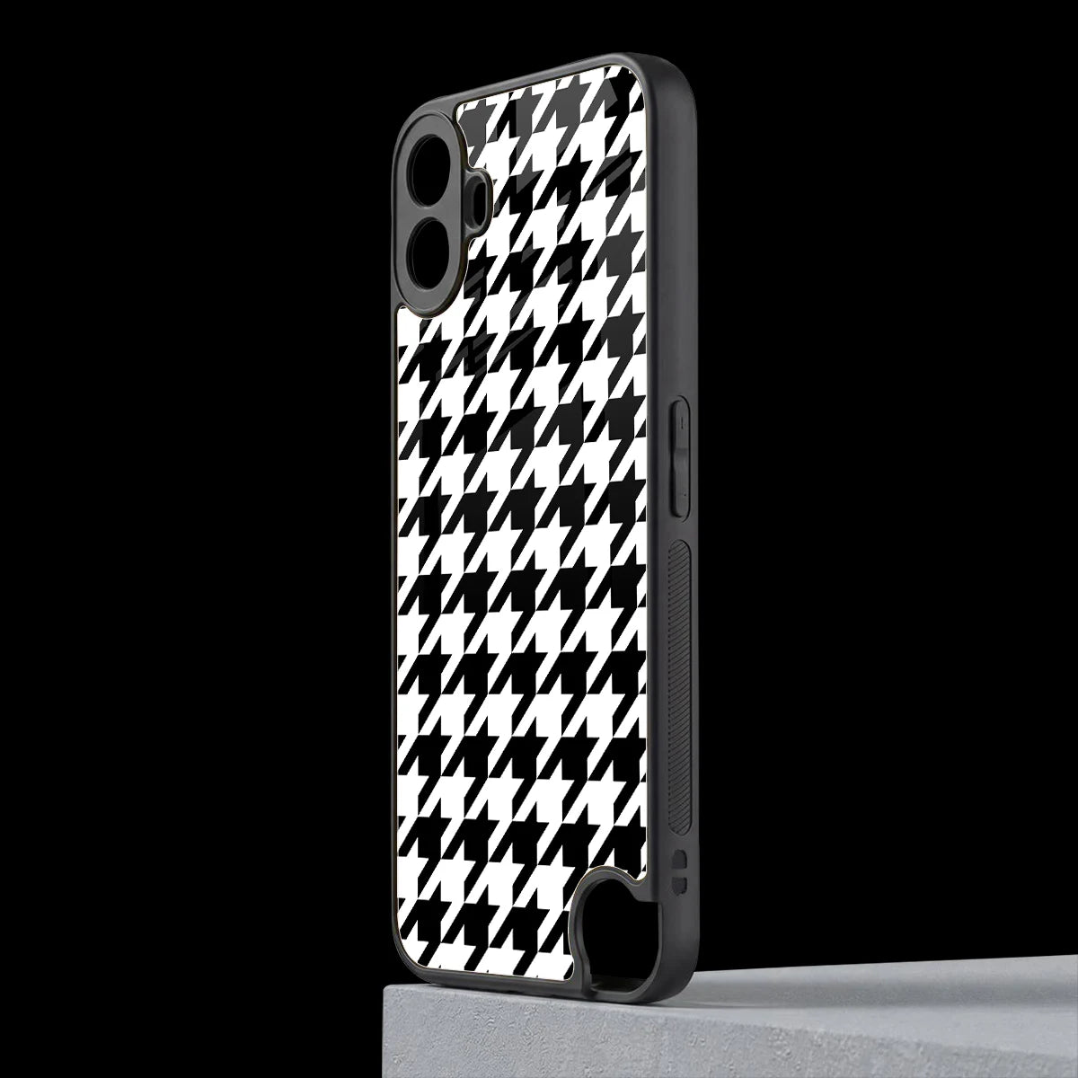 Houndstooth cmf nothing phone 1 mobile cover | shockproof glass phone case