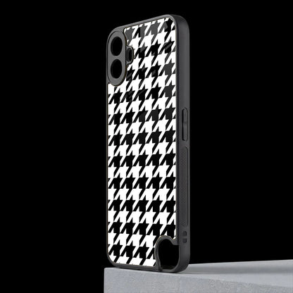 Houndstooth cmf nothing phone 1 mobile cover | shockproof glass phone case