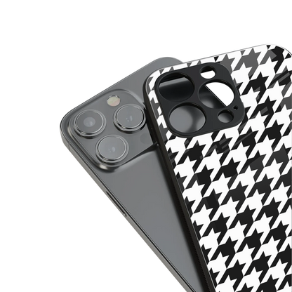 Houndstooth Phone Case for Iphone 16 | Glass Case