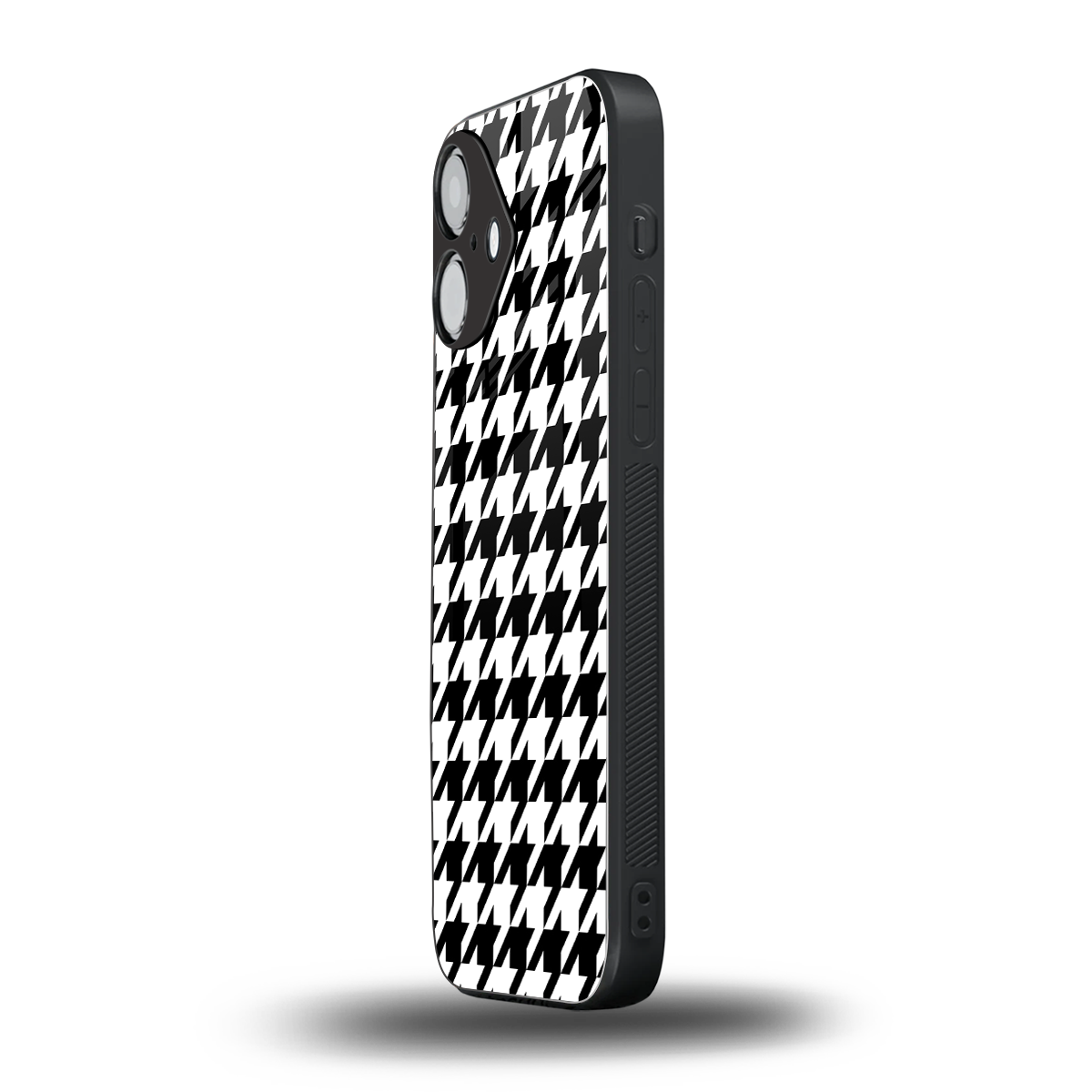 Houndstooth Phone Case for Iphone 16 | Glass Case