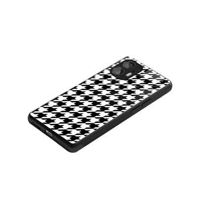 Houndstooth stylish phone case for nothing phone 2 | glossy glass and slim fit