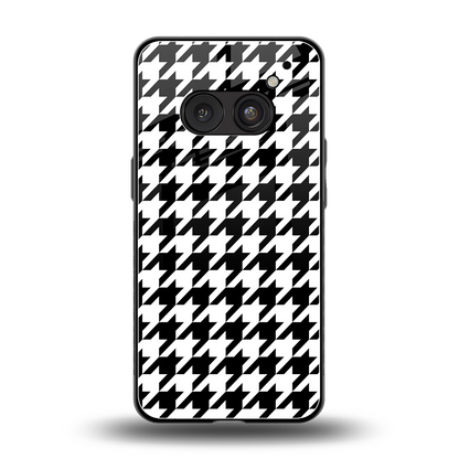 Houndstooth back phone cover | glass case for nothing phone 2a