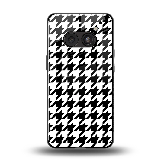 Houndstooth back phone cover | glass case for nothing phone 2a