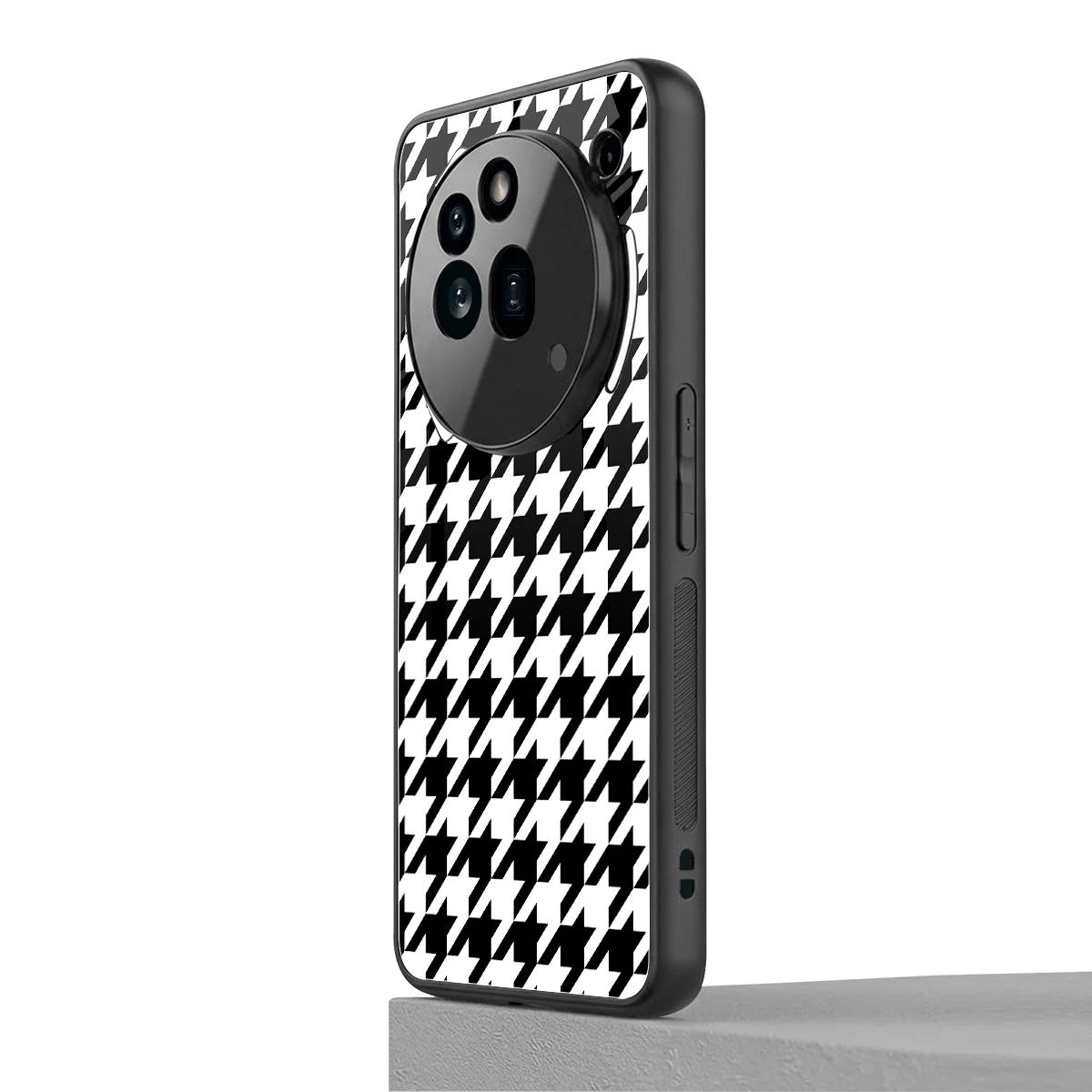 Houndstooth nothing phone 3a pro mobile cover | shockproof glass phone case