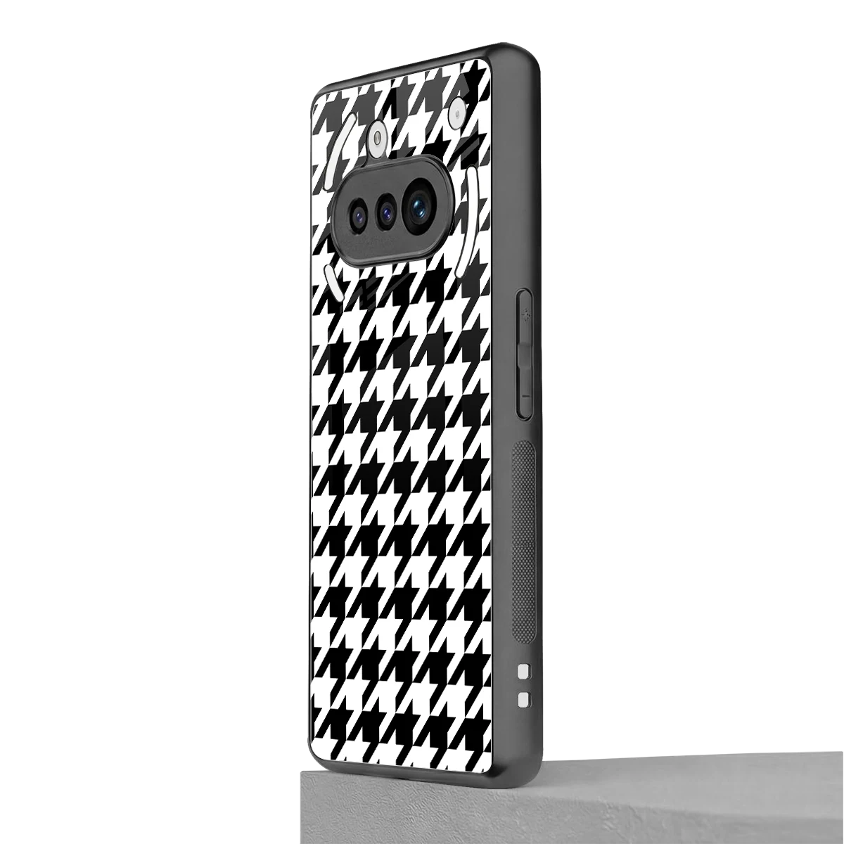 Houndstooth nothing phone 3a mobile cover | shockproof glass phone case