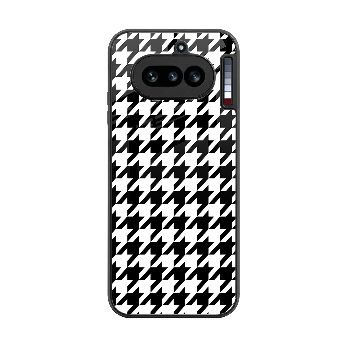 Houndstooth back phone cover | glass case for nothing phone 4a