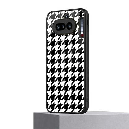 Houndstooth nothing phone 4a mobile cover | shockproof glass phone case