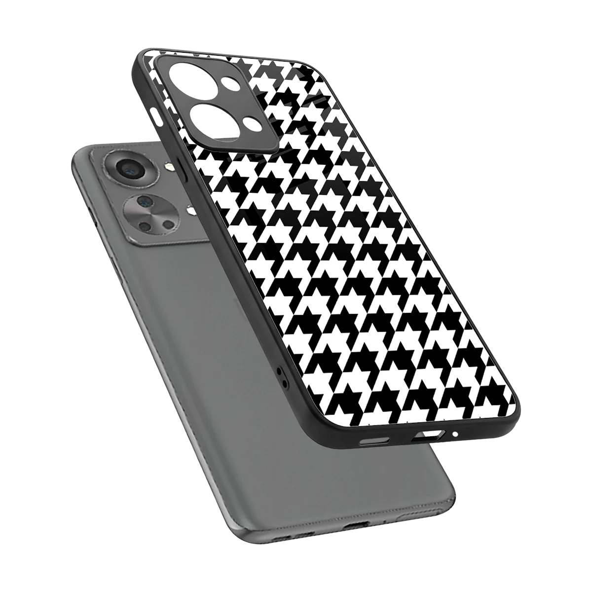 Houndstooth sleek oneplus nord 2t cover with tempered glass back and TPU edges