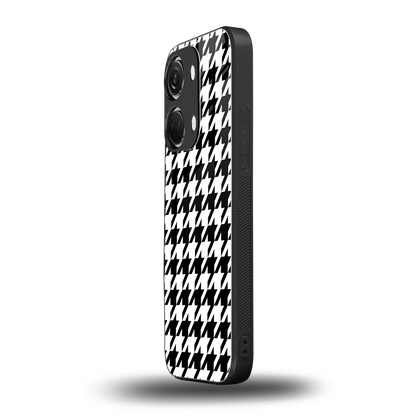 Houndstooth oneplus nord 3 mobile cover | shockproof glass phone case