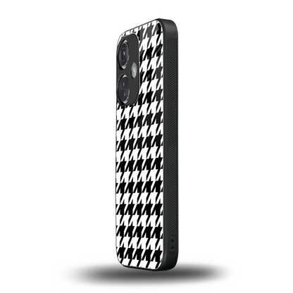 Houndstooth oneplus nord ce 3 mobile cover | shockproof glass phone case